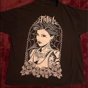 FATAL TATTOOED VAMPIRE GIRL T-SHIRT 💜🔮💜